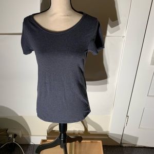 Short sleeve charcoal shirt